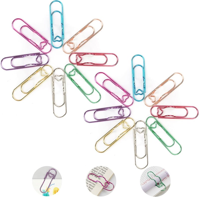 Kaileen Paper Clip Pen Holder, Metal Pen Clips for Notebook - 16 Pcs Colorful Pen Clip Holder Planner Accessories, Colorful Cute Pen Clips (Only for Pens with a Thickness of Less Than 0.5 Inches) - Image 1